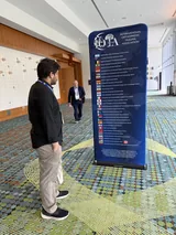 Me reading the list of member societies on the International Orthopaedic Trauma Association banner.